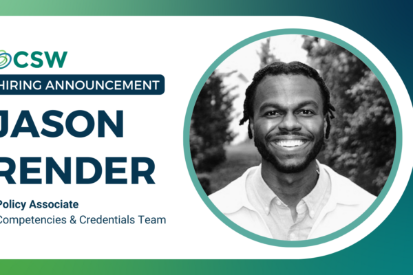 CSW Welcomes Jason Render, New Policy Associate