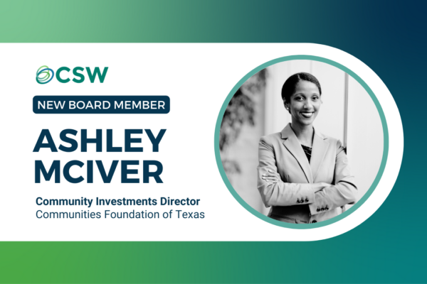 CSW Welcomes Ashley McIver to Board of Directors